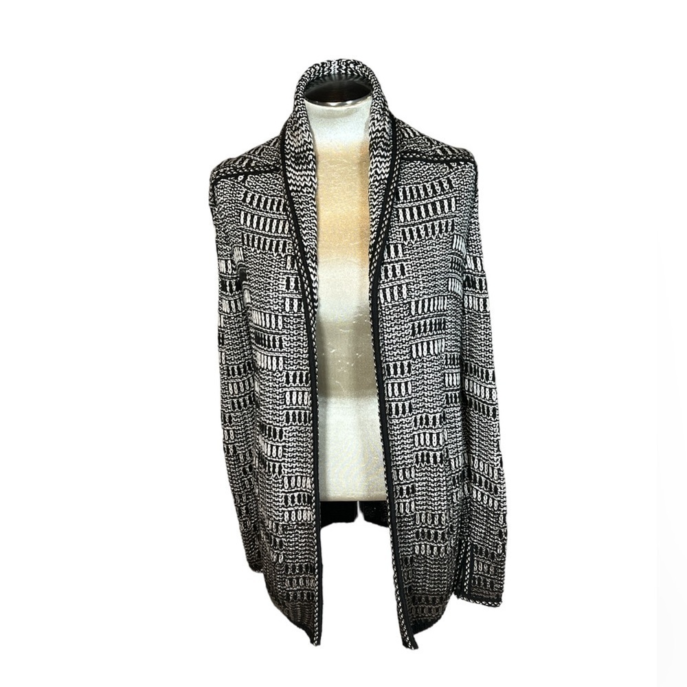 Nic + Zoe cardigan black & white S